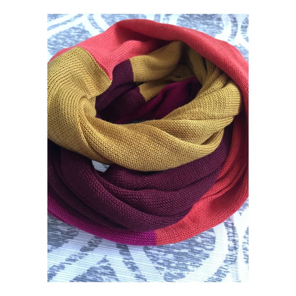Color Block Infinity Scarf